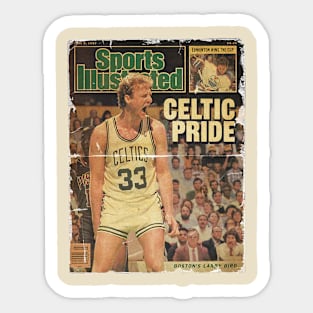 Larry Bird Pride // Vintage Cover Style Sticker